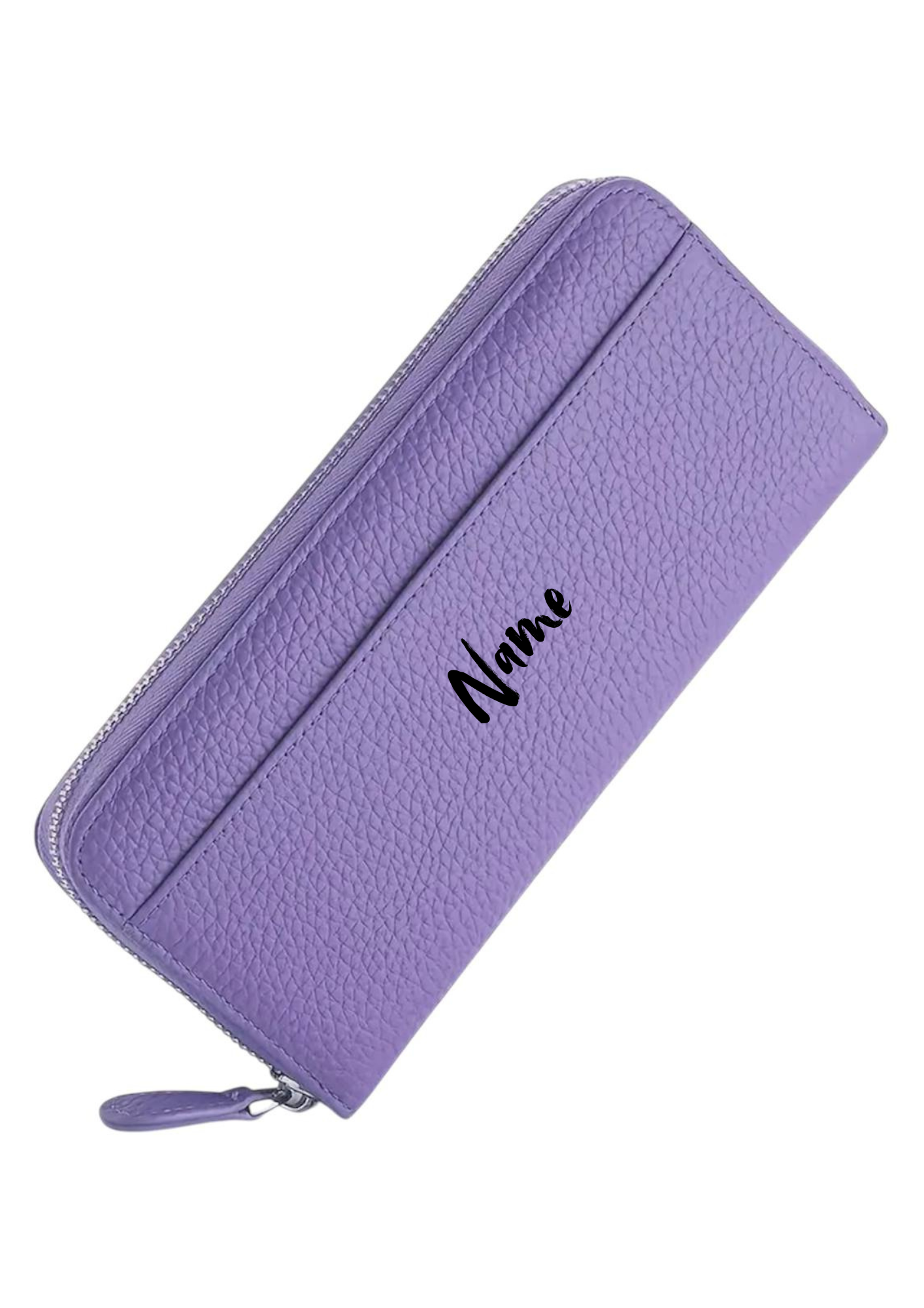 Helllila Geldbörse mit Personalisierung ✨ | Elegantes Portemonnaie | 20 x 9 x 3 cm