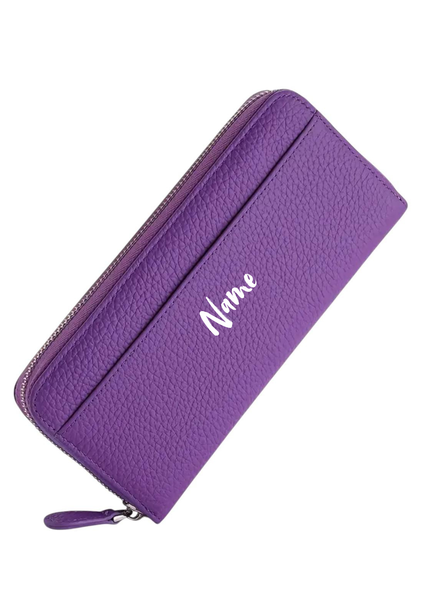 Lila Geldbörse mit Personalisierung 💜 | Elegantes Portemonnaie | 20 x 9 x 3 cm