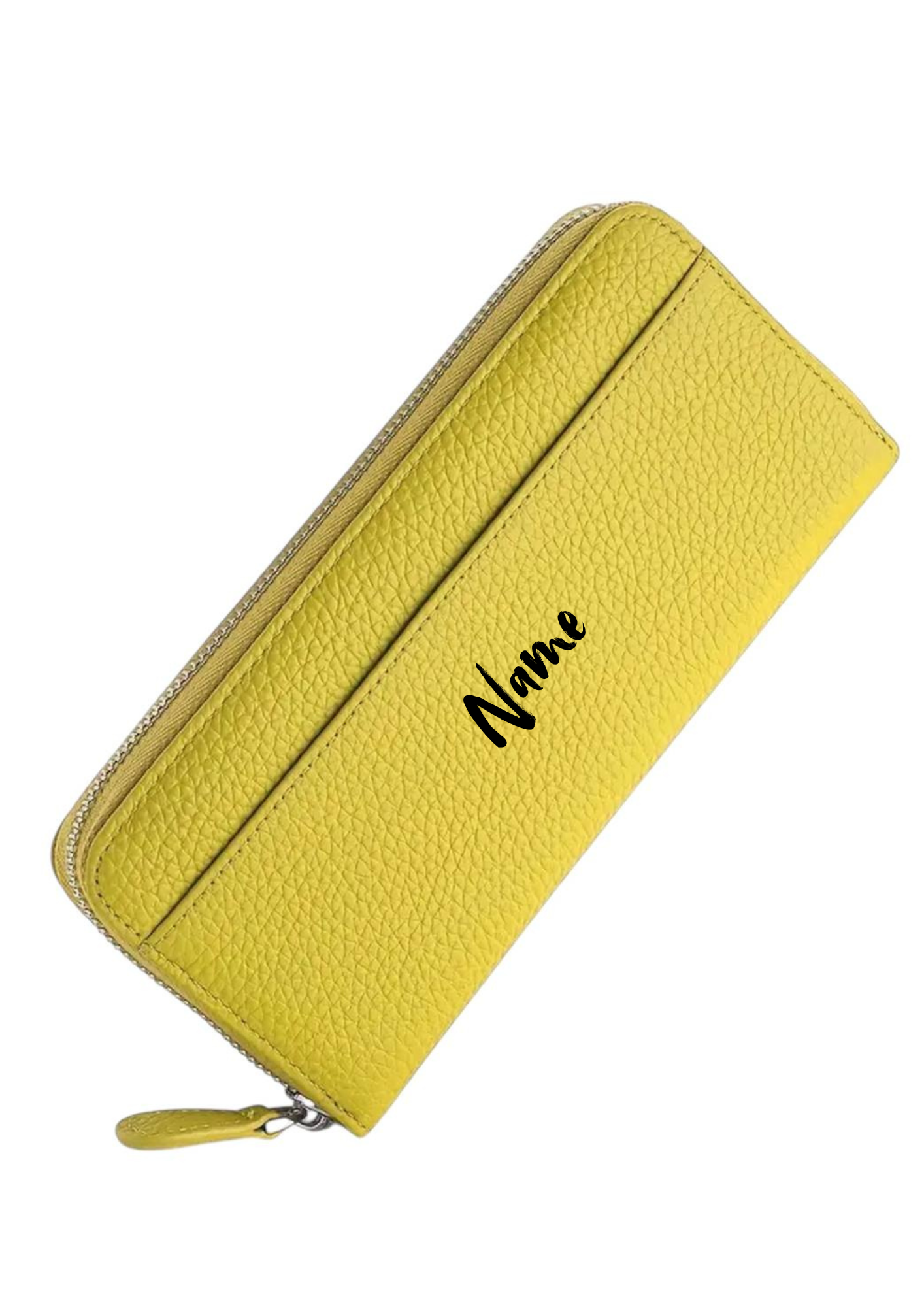 Fröhliche Gelbe Geldbörse mit Personalisierung 🌟💛 | 20 x 9 x 3 cm | Praktisch & Stylisch