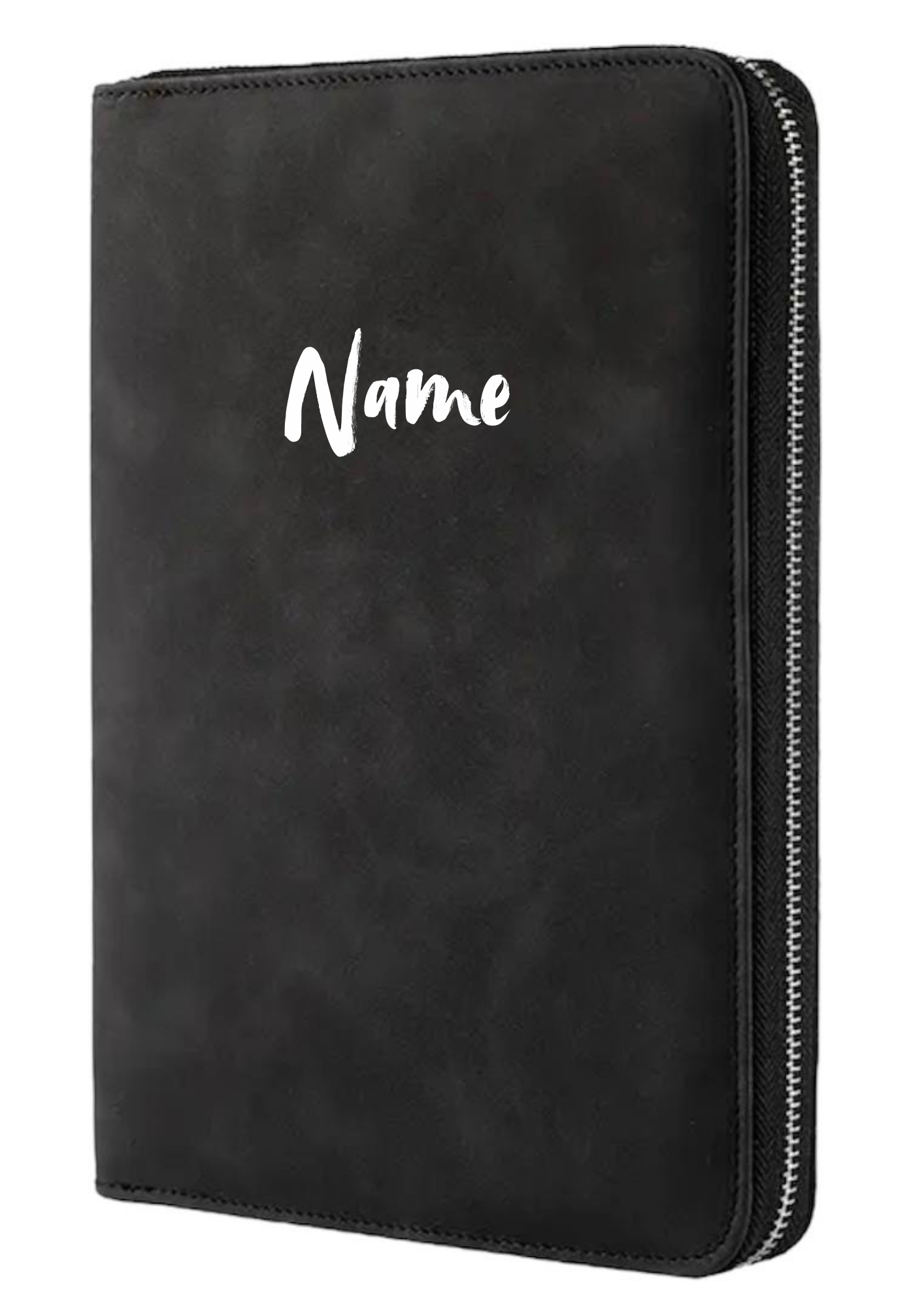 A5 Budgetplaner Schwarz – Finanzplaner mit Reißverschluss & Personalisierung ✨