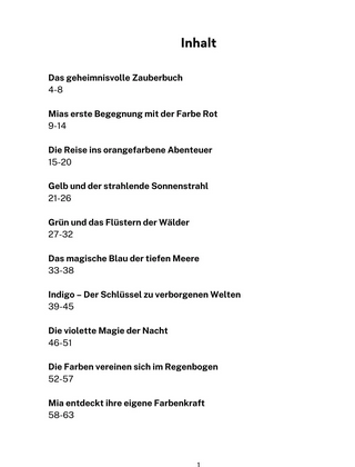 Personalisiertes Kinderbuch *Mia und das Zauberbuch der Farben*
