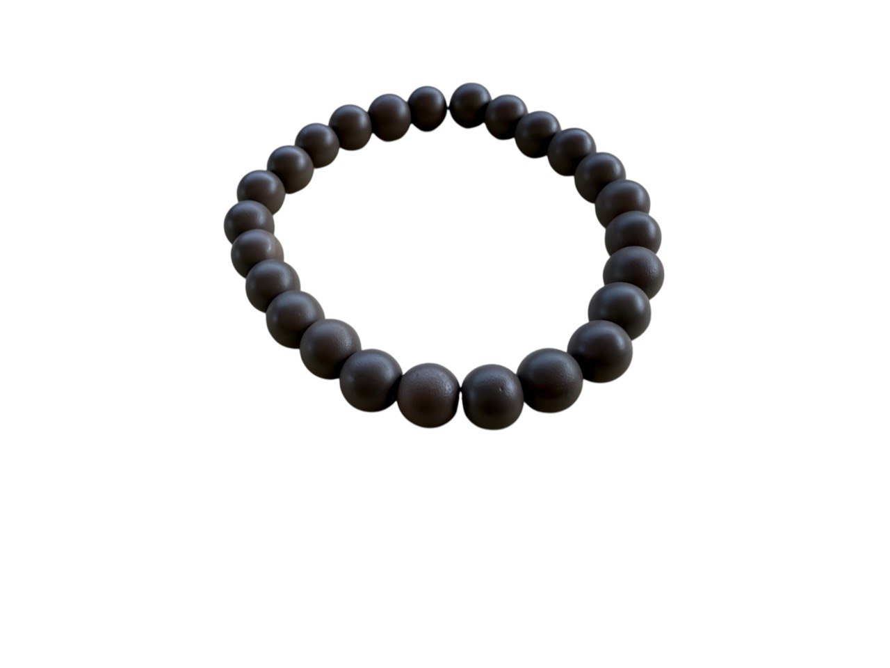 Naturstein Perlenarmband Braun – Handgemacht & Personalisierbar – Elastisch in 5 Größen (021)