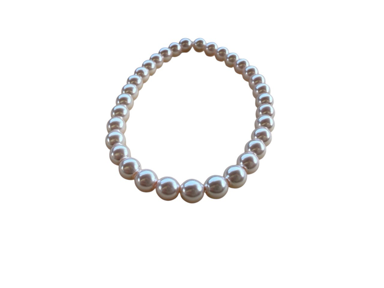 Rosa Glaswachsperlen Armband – Handgemacht & Personalisierbar – Elastisch in 5 Größen (026)