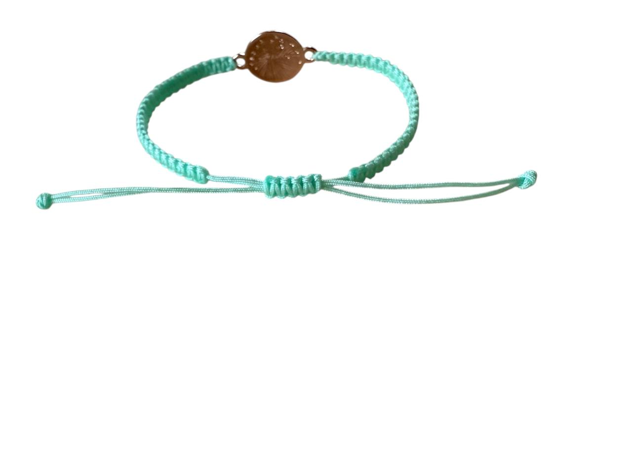 Makramee Armband Lebensbaum – Mintgrün & Roségold | Handgemacht & Verstellbar