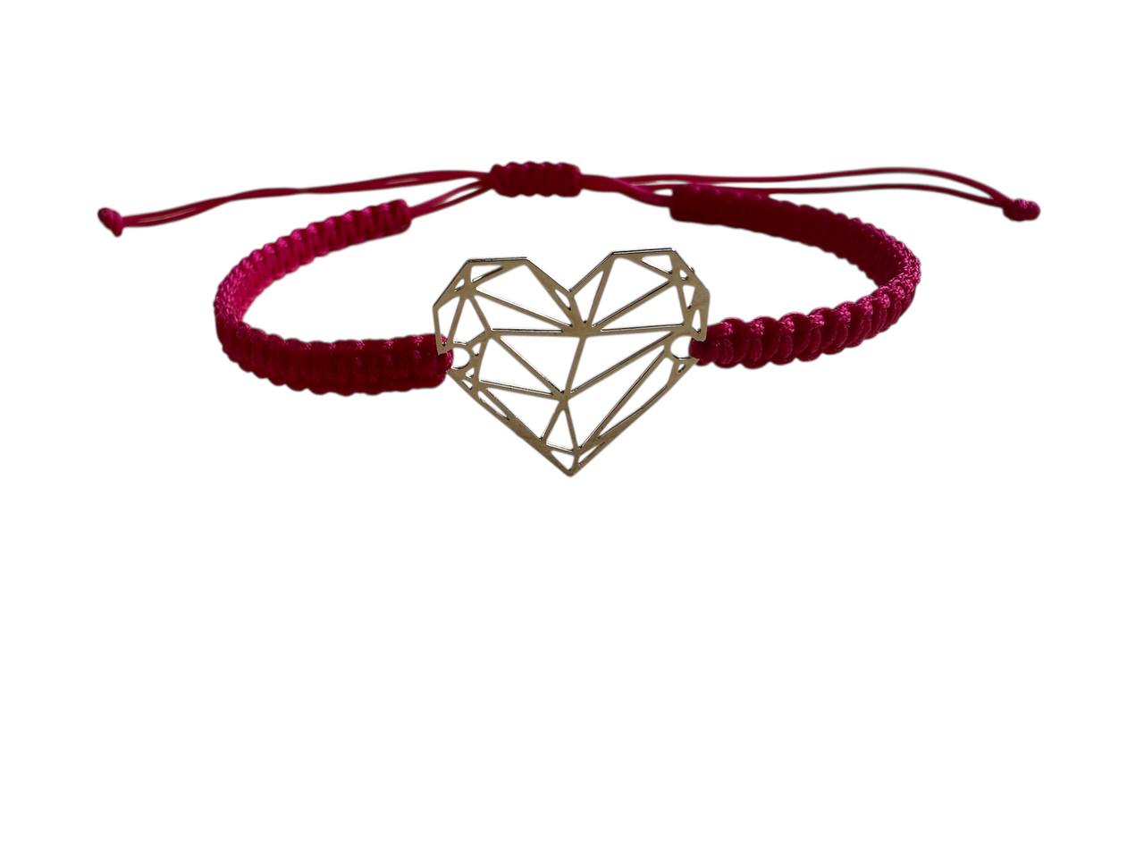 Makramee Armband mit Silber Herz đ | Handgemacht | Verstellbar 16â20cm