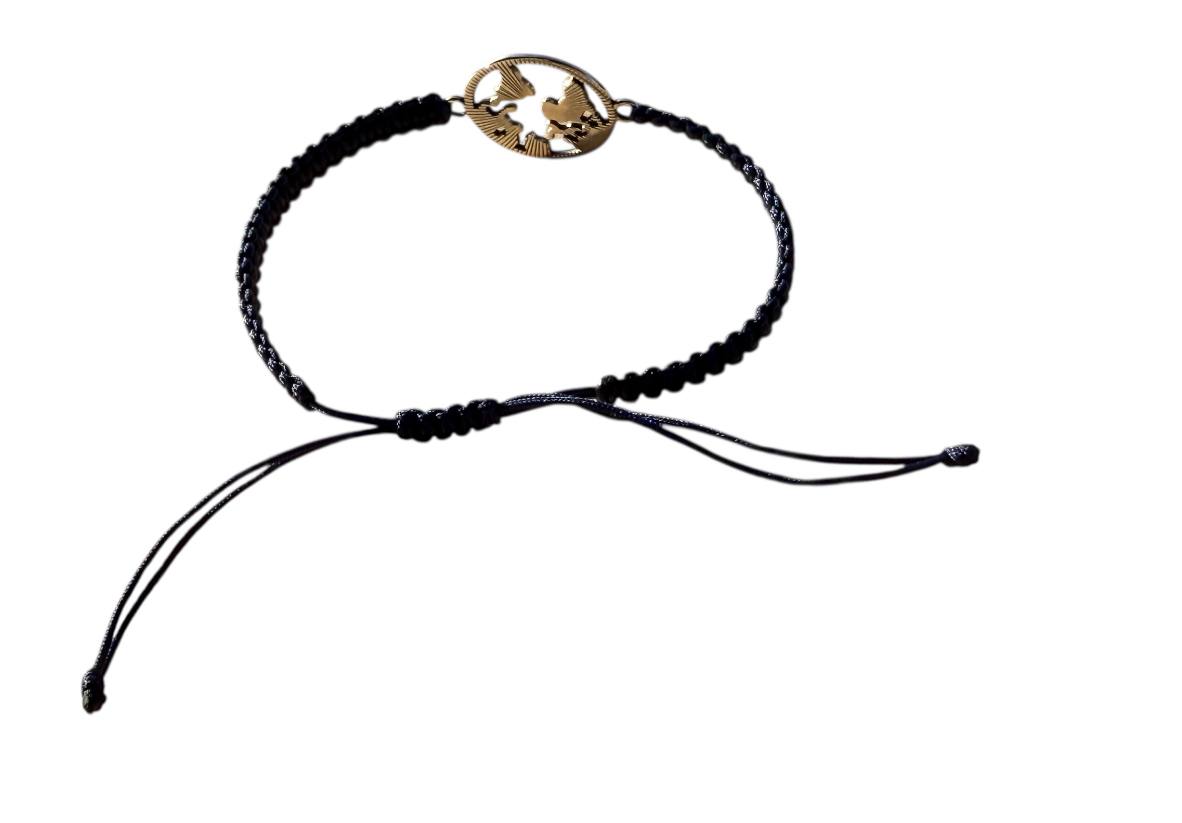 Handgefertigtes Makramee Armband mit Weltkarte 🌍 38 Farben, Verstellbar XS-XL