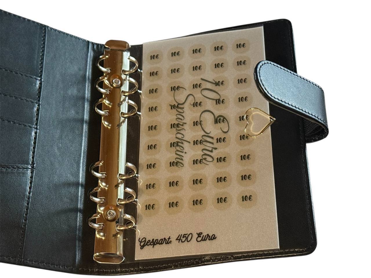 Herz Paperclip Gold | Geldumschlag-Clip fĂĽr Budgeting & Cash-Stuffing