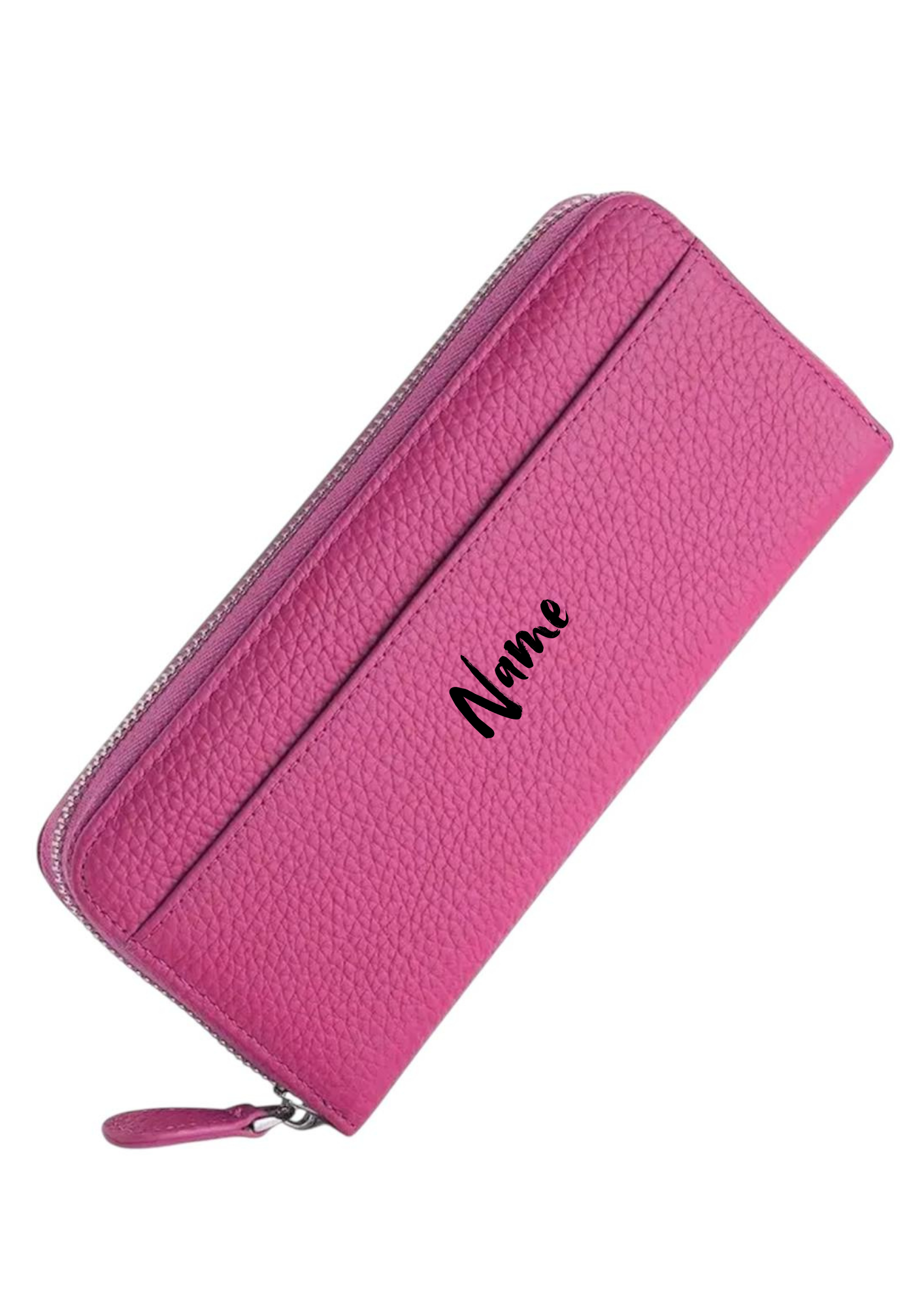 Pinkfarbene Geldbörse mit Personalisierung 💖 | Stilvolles Damen-Portemonnaie | 20 x 9 x 3 cm