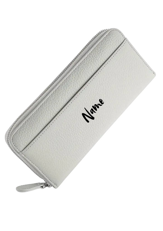 Weiße Geldbörse mit Personalisierung 🤍 | Elegant & Individuell | 20 x 9 x 3 cm