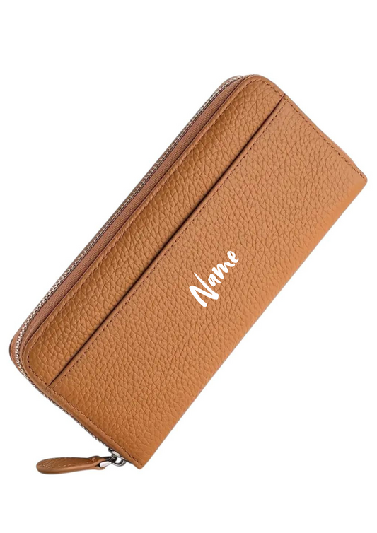 Braune Geldbörse mit Personalisierung 🤎 | Stilvoll & Praktisch | 20 x 9 x 3 cm