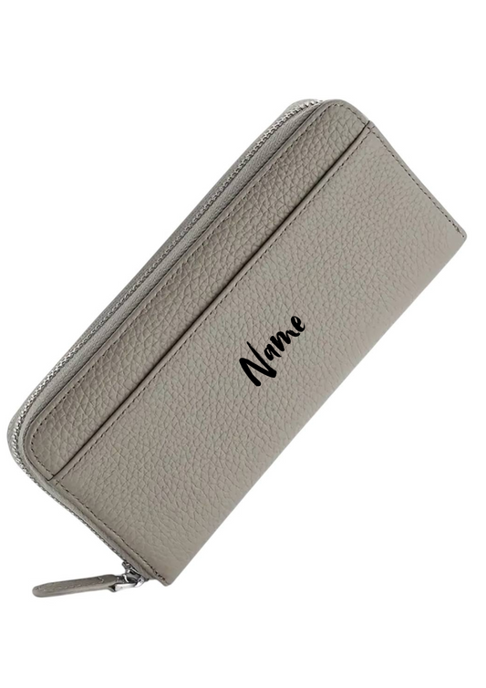 Stylische Khaki Geldbörse mit Personalisierung 🎨✨ | 20 x 9 x 3 cm | Modern & Funktional