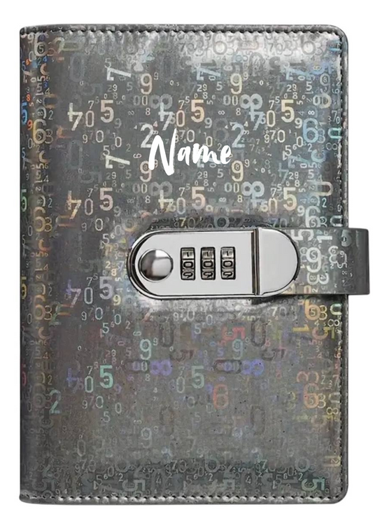 Budgetplaner A6 Schwarz mit Zahlenschloss – personalisierbar | Sicher & stilvoll für dein Cash Stuffing