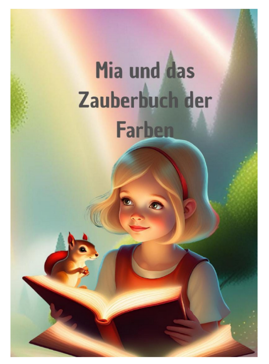 Personalisiertes Kinderbuch *Mia und das Zauberbuch der Farben*
