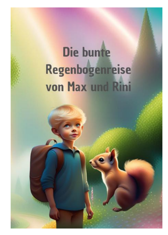 Personalisiertes Kinderbuch *Die bunte Regenbogenreise von Max und Rini*