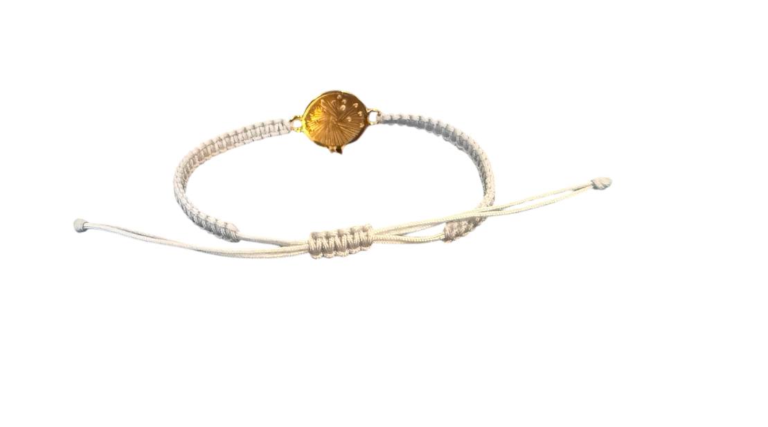 Handgefertigtes Makramee-Armband mit goldfarbenem Lebensbaum-Anhänger – personalisierbar & verstellbar | Symbolischer Schmuck für Damen & Herren (G5)