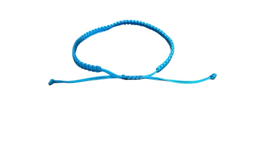 Makramee Armband „Anker“ – Blau & Roségold | Handgemachter Schmuck mit maritimer Symbolik
