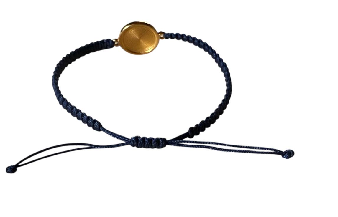 Handgefertigtes Makramee Armband mit goldenem Auge-Anhänger – 38 Farben & 5 Größen (XS–XL) | Schutzsymbol (G36)