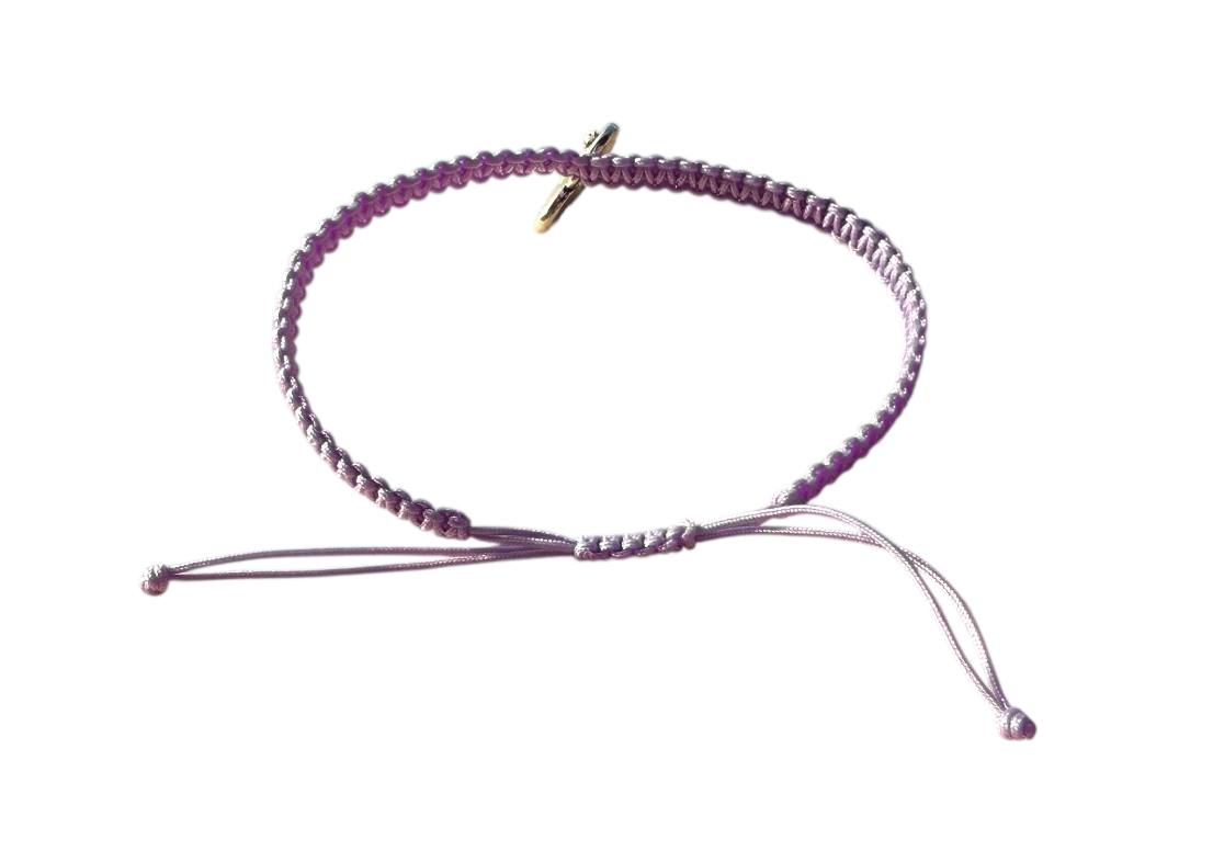 Makramee Armband "Sister" 💜 mit Herz-Anhänger & Strassstein – handgemacht & verstellbar