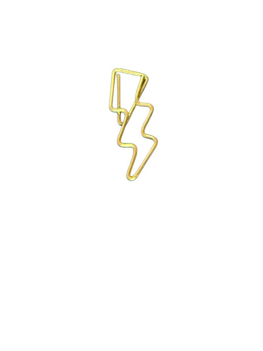 Bronzefarbener Paperclip Blitz | Geldumschlag Clip für Budgeting | 33x11mm
