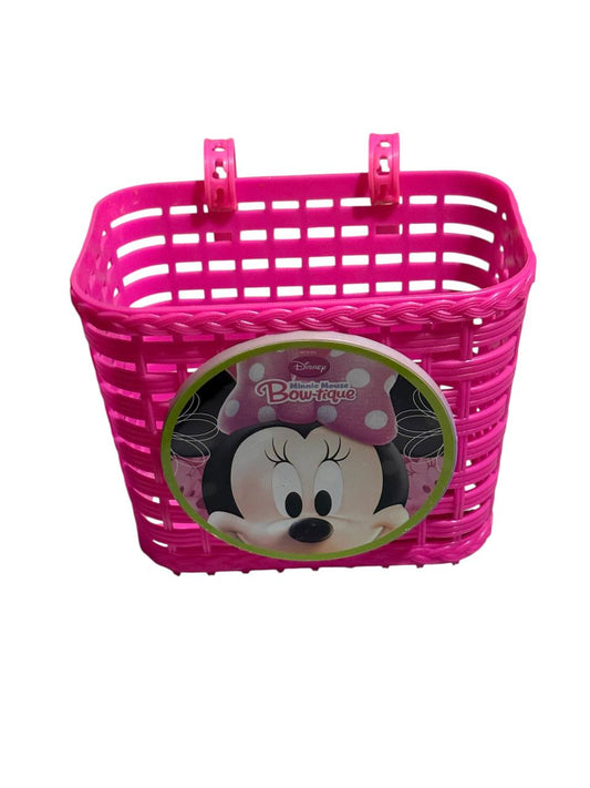✨ Disney Minnie Mouse Fahrradkorb für Kinder – Pink | Robuster Kunststoff | Bow-tique Design 🐭💖