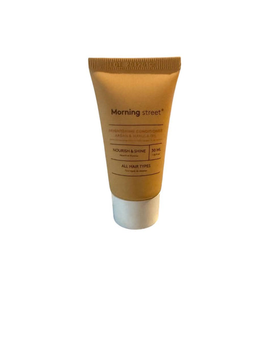 🌞 Morning Street Brightening Conditioner – 30 ml | Mit Argan- & Marulaöl ✨ Für Glanz & Pflege aller Haartypen 🧴