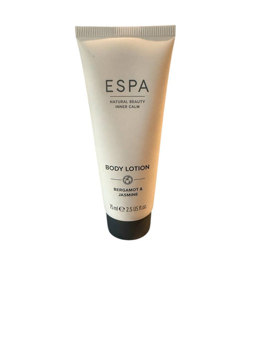 🌸 ESPA Bergamot & Jasmine Body Lotion – 75 ml Reisegröße | Feuchtigkeitsspendende Körperlotion mit ätherischen Ölen ✨🧴