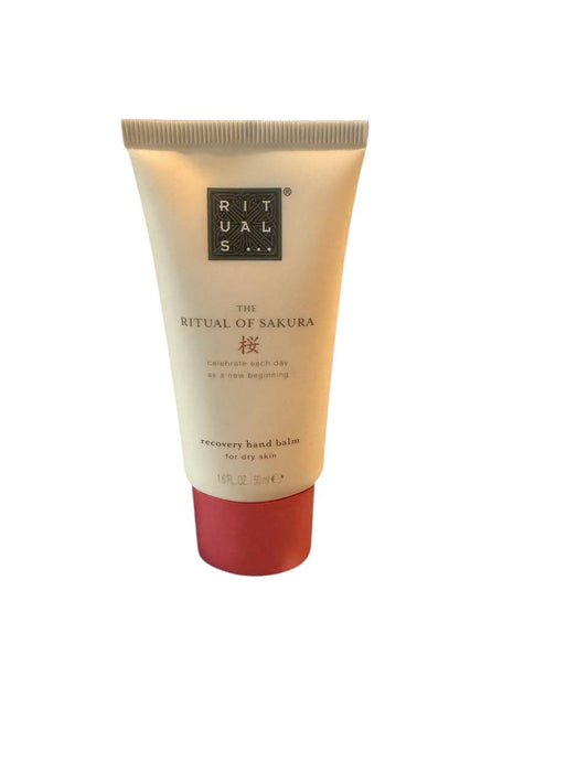 🌸 Rituals The Ritual of Sakura Recovery Hand Balm – 50 ml | Reichhaltige Handpflege mit Kirschblüte & Reismilch ✨🌿